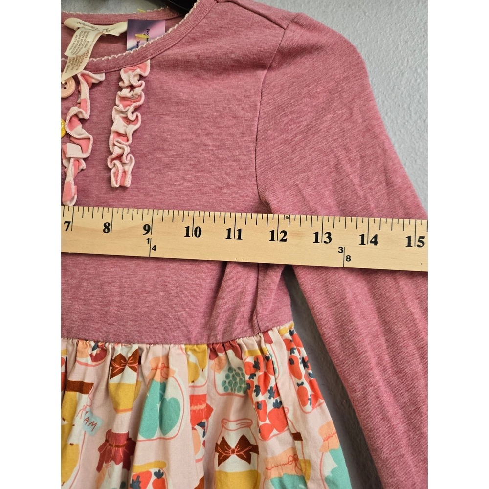 Matilda Jane Jam Session Pink Long Sleeve Peplum Top Girl's Size 8 - Picture 5 of 6